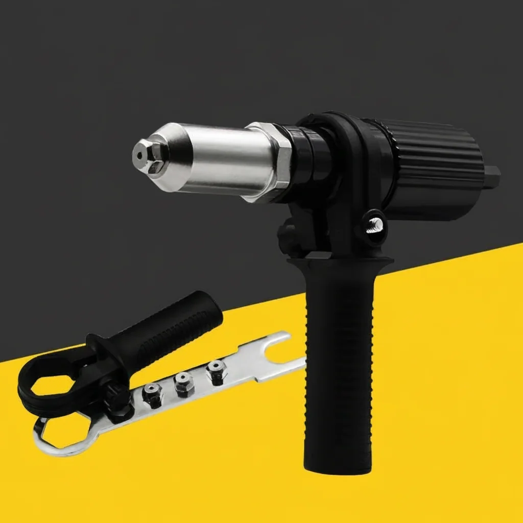 Rivet Gun Adapter Tool Set Versatile Handheld Blind Rivet Tool - Image 2